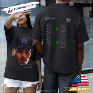 Chris Brown 1111 Tour 2024 Signature Fan 2 Sided Shirt 3