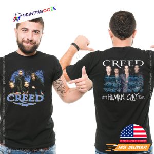 Creed The Human Clay Tour 1999 Schedules T shirt