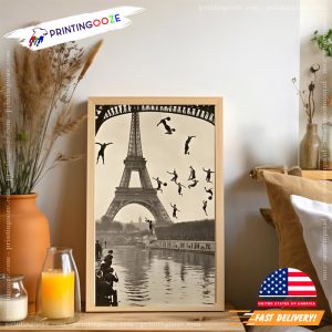 Eiffel Tower Paris Olympic Games athletes poster 3