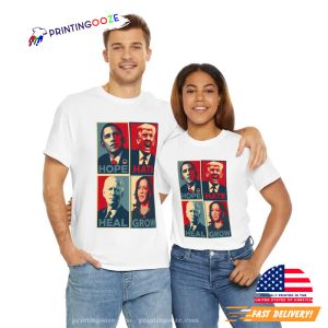 Hope Heal Grow Vote For Kamala Harris for President 2024 Political Shirt 2