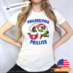 Ice Cream in Philadelphia Phillies cap Cute Phillie Phanatic Shirt 3