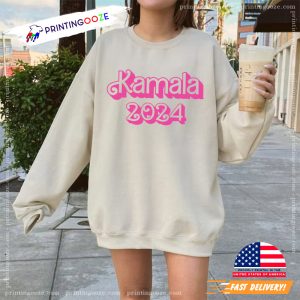 Kamala 2024 madam president barbie style Tee 1