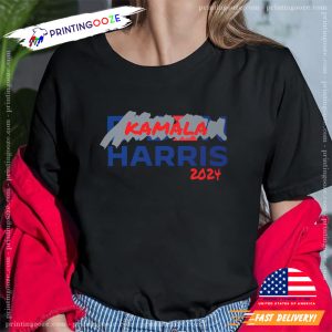 Kamala Harris 2024 Vote For Woman President Election Campaign Tee 1