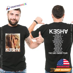 Kesha The Gag Order Tour Dates 2 Sided T shirt