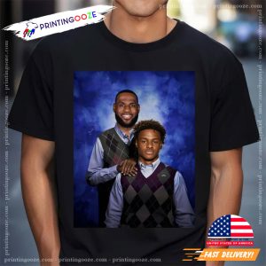 Lebron James Anthony Bronny Angeles Lakers Funny Meme T shirt