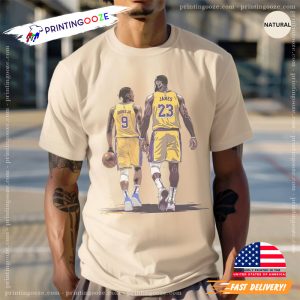 Lebron and Bronny Father And Son NBA Lakers Comfort Colors T shirt