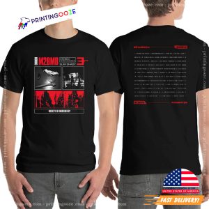 M2BMB Tracklist Slim Shady Eminem 2 Sided T shirt