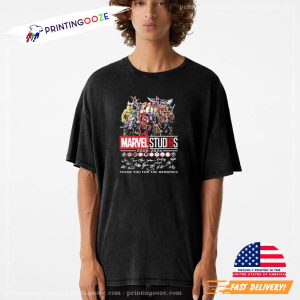 Marvel Studios All Characters 2008 2024 Thank You For The Memories Graphic Tee 1