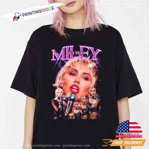 Miley Cyrus Concert Collage T shirt 1