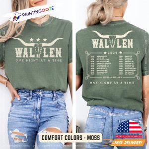 Morgan Wallen One Night At A Time 2024 Tour Comfort Colors 2 Sided Shirt 3