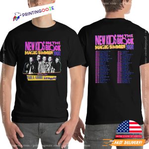 New Kids On The Block The Magic Summer Tour 2024 Schedules 2 Sided T shirt