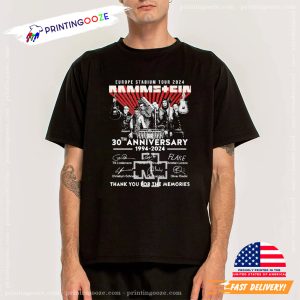 Rammstein 30th Anniversary Europe Stadium Tour 2024 T Shirt 3