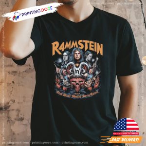 Rammstein Heavy Metal Rock Band T shirt