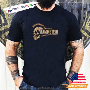 Rammstein Mohawk Skull Logo T shirt 2