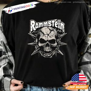 Rammstein Rock Band Skull Logo T shirt 1