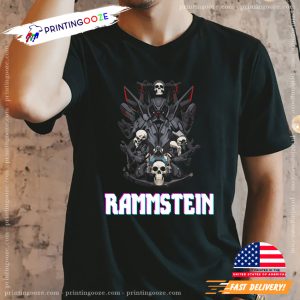 Rammstein Skeleton Machine T shirt 1