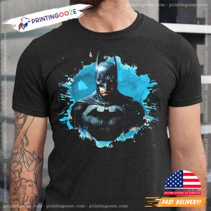 Retro Cool Batman watercolor batman anniversary Tee 3