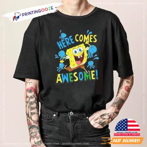 SpongeBob SquarePants Here Comes Awesome T shirt 2