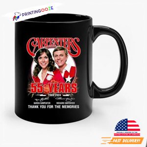 The Carpenters 55 Years 1969 2024 Thank You For The Memories Signatures Mug 2