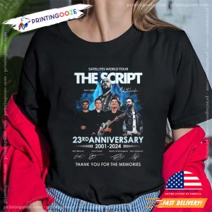 The Script 23rd Anniversary Signatures T shirt 1