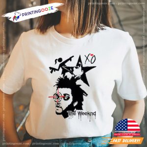 The Weeknd Aiming XO Music Concert Unsex T shirt 1