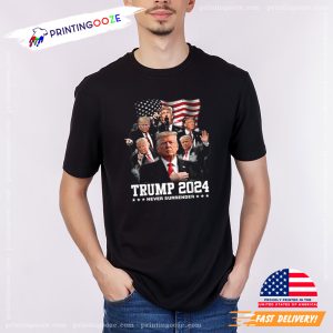 Trump 2024 Never Surrender Vintage T shirt 2