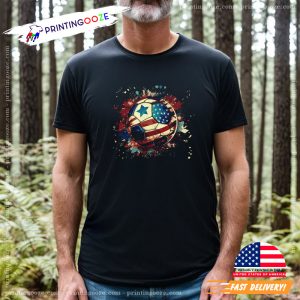 USA American Flag Soccer Ball T shirt, Copa America 2024 Apparel