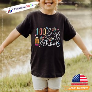 Vintage 100 Days of School Celebration Unisex T shirt 2