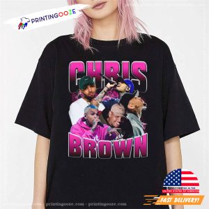 Vintage Chris Brown pinky Hip Hop Rapper Unisex T shirt 2