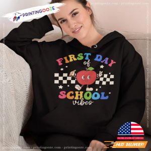 Vintage First day of School vibes Apple T shirt