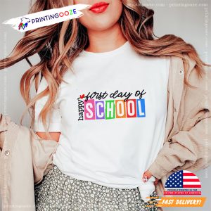 Vintage Happy First Day Of School, Back to School Shirt