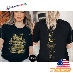 Wizard Castle Magic Book Harry Potter 2 Sided T shirt 2