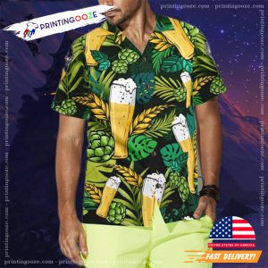 houblon Flower And Barley Hawaiian Shirt