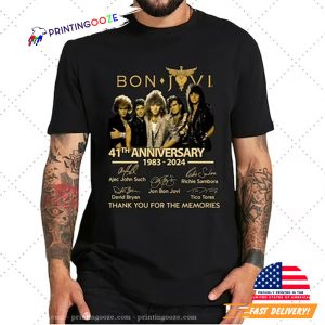 41th Anniversary Bon Jovi Signature T shirt 3