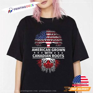 American Grown Canadian Roots thanksgiving Holiday Shirt 3