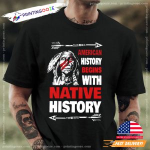 American History Begins With Native History ribbon shirt native american Shirt 1