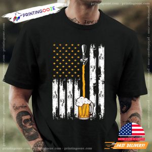 Beer American Flag National Drink Beer Day Shirt 1