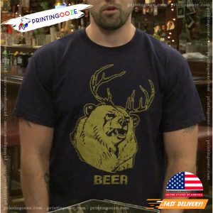 Beer Deer national drink beer day graphic Tee 3