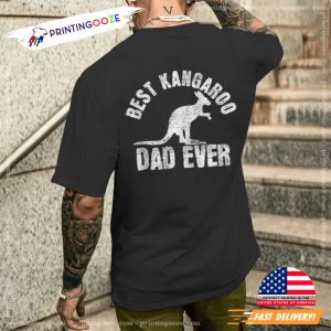 Best Kangaroo Dad Fathers Day Graphic Tee 1