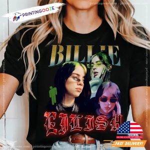 Billie Eilish Lesbian Singer Vintage Design Concert Shirt 1