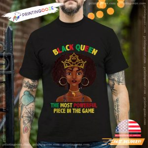 Black Queen The most powerful piece in the game Funny National Chess Day Shirt 4