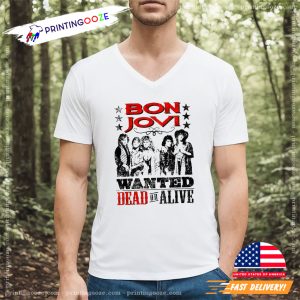 Bon Jovi Wanted Dead Or Alive 90s Vintage Shirt 1