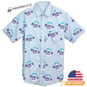 Busch Latte Beer Logo Hawaiian Shirt 2