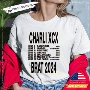 Charli XCX Brat Tour 2024 Shirt 1