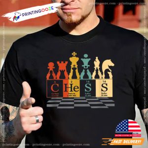 Chess Sets Periodic Table Elements Unisex T shirt 1