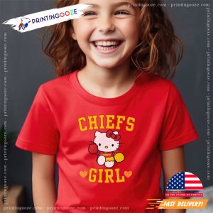 Chiefs Girl Cute Hello Kitty Cheerleader Girl classic shirt 3