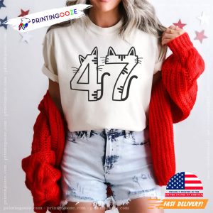 Childless Cat Lady Kamala Harris 47 Election T Shirt 3