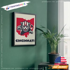 Cincinnati Football Team Cute Mascot Poster 2