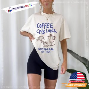 Coffee Club Lover Vintage Coffee Graphic Tee 1