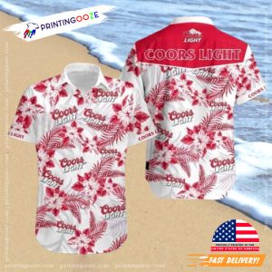 Coors Light Beer Logo Hawaiian Shirt